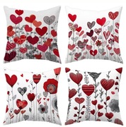Zestaw poszewek na poduszki walentynki serca 
