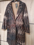 Płaszcz marynarka wiosenny wzory orientalny Boho plus size 44 42 