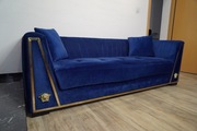 Sofa kanapa Versace Via Gesù Atelier granatowa pre