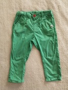 Zielone eleganckie regulowane bawełniane spodnie Cool Club 86 jak nowa