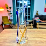 Ekskluzywny wazon Egermann/Bohemia ręcznie dmuchane szkło Czechy