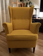 Fotel uszak żółty IKEA Strandmon