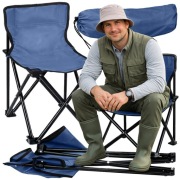 Praktyczne krzesełko turystyczne składane na camping i wędkowanie