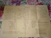 Schemat ideowy rysunek techniczny radziecki telewizora Horyzont 1989