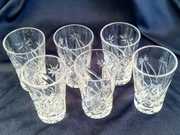 Kieliszki do wódki 6 szt Vintage retro prl kryształowe?