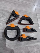 Uchwyty do szlifowania Modelarstwo Uchwyt na papier ścierny 5szt Orange 