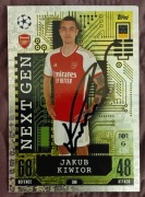 Jakub Kiwior podpis autograf karta Arsenal FC