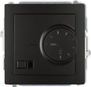 Karlik DECO Regulator temperatury czarny mat 