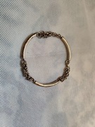 Srebrna bransoleta starej roboty próba 925