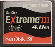 SanDisk CompactFlash 4 GB.