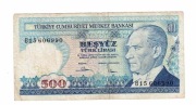 TURCJA 500 LIRASI 1983  P195 10528