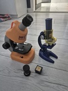 2 mikroskopy brak szkiełka 