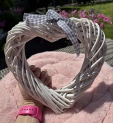 Serce / zawieszka z wikliny