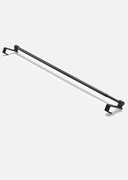 Karnisz teleskopowy zawieszany na górnej ramie okiennej 40-60 cm CZARNY