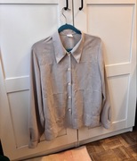 Elegancka szara koszula z haftem