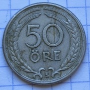 01351 Szwecja 50 ore 1946 ładna 