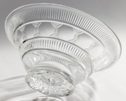 duża szeroka misa patera ze szkła kryształowego 26cm Zawiercie PRL