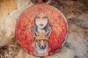 Szamański bęben “Red Fox Spirit" 24'' z futerałem