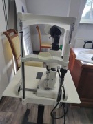 Zestaw Lampa szczelinowa TOPCON, autorefraktometr NIKON , dwa stoliki