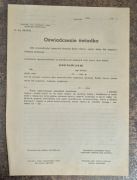 ZBOWiD oświadczenie świadka czyste lata '60 A4