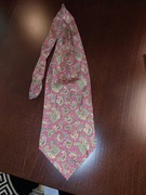 Fular męski jedwabny Altea Milano – paisley – bordowy - stan idealny