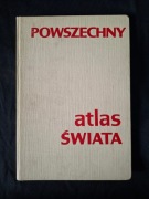 Powszechny atlas świata PPWK PRL 1973 stary atlas