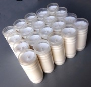 Wkłady do zniczy parafinowe-nalewane fi56x145-20szt/1kpl. 