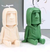 KAMIEŃ CZŁOWIEK forma silikonowa 15*10 do odlewów Świec Mydła Gipsu 