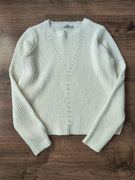 Bershka * krótki biały sweterek * M jak S