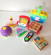 mega paka zestaw zabawk zabawki fisher price dzieciece telefonik peppa