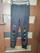 Czarne getry z dziurami panterka 10 lat 134 (1)