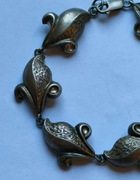 Piękna stara srebrna bransoletka 925 20cm  waga 19  vintage srebro