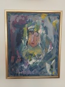 Oryginalny obraz olejny portret abstrakcja 