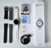 Samsung Galaxy Watch 4 Classic LTE Srebrny pasek White Biały