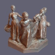 Rzeżba A.Calendi Żniwiarki Terakota 