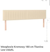 Zagłówek do łóżka Black Red White 180 cm