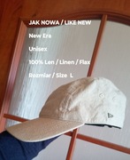 New Era Bejsbolówka / Czapka z daszkiem z lnu, Uniseks, 100% Len, Rozmiar L