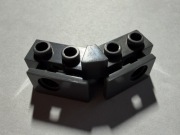 LEGO TECHNIC BRICK KĄTOWY 1x2-1x2 Z UCHWYTEM ZDERZAKA C,SZARY 2991