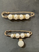 Śliczne Agrafka perełki