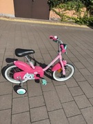 Rowerek 14 cali btwin różowy 