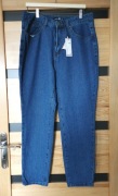 Nowe spodnie jeansowe z wysokim stanem BooHoo High Waist Mom Jeans 44 XXL 