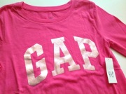 GAP koszulka longsleeve z błyszczącym logo 10 11 lat