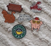 Przypinki piny broszki friends przyjaciele 6 sztuk