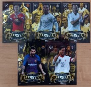 TOPPS MATCH ATTAX 2024/2025 HALL OF FAME KOMPLET 5 KART HOF MESSI RONALDO 