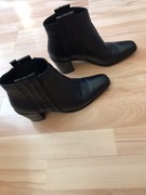 Botki skórzane MANGO, rozm. 38