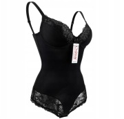 Orirose satynowe BODY WYSZCZUPLAJĄCE modelujące brzuch BIUSTONOSZ push-up