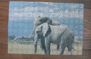 stare puzzle - słonie - vintage - najpewniej lata 90.