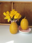 Świeca pisanka z wosku pszczelego