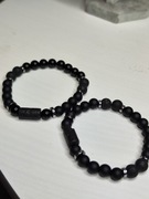 Męska bransoletka z Lawą Wulkaniczną 