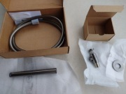 HushLab Siena Zestaw prysznicowy czarny chrom HLSC1670N słuchawka